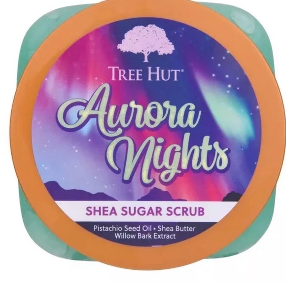 Tree Hut Aurora Nights Shea Sugar Scrub 18 oz Exfoliating Body Scrub  NEW - Picture 2 of 9